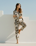 Wild Heart Printed Linen PJ Set