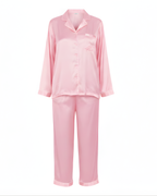 Plain Linen PJ Set – Baby Pink