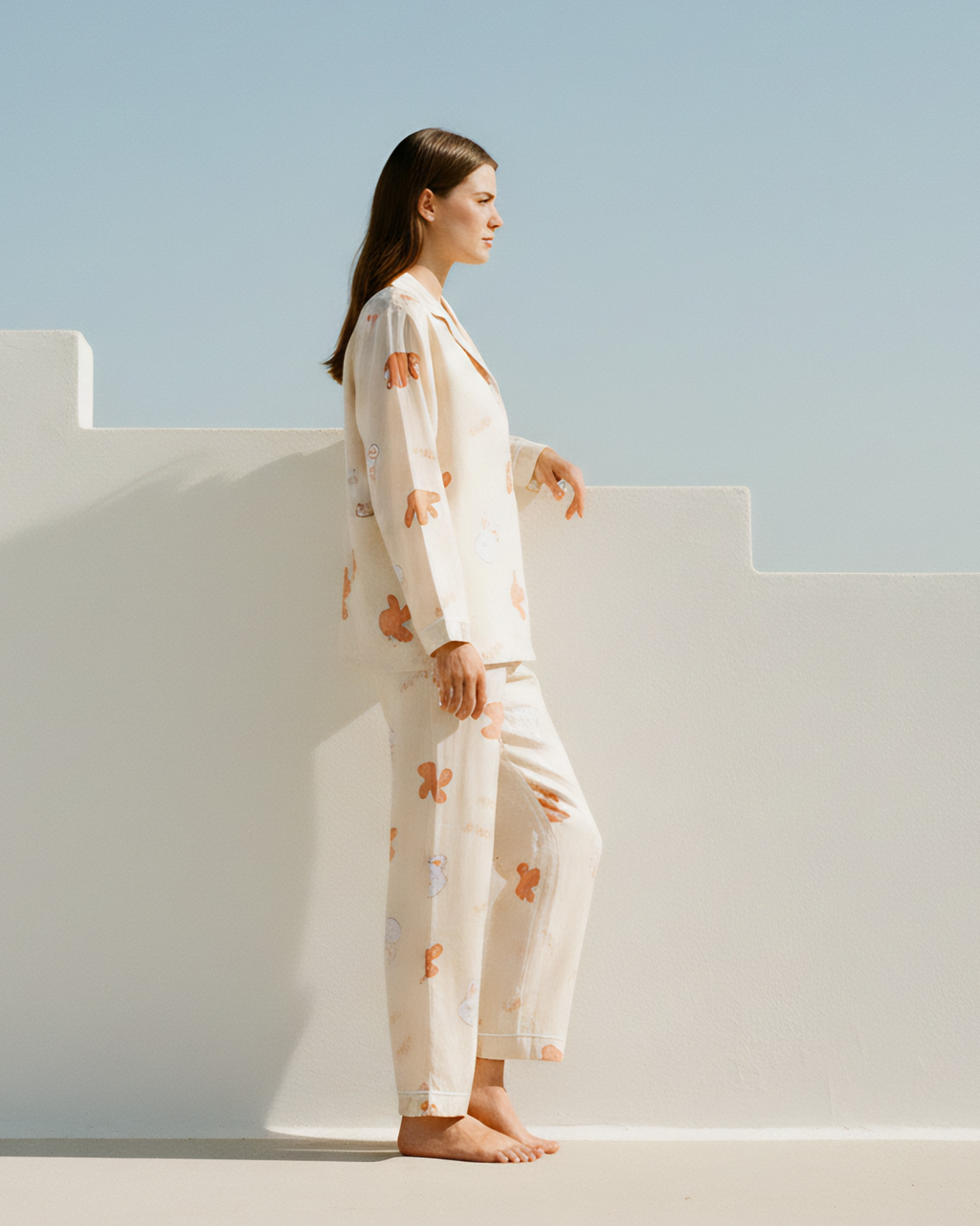 Honey Bunny Printed Linen PJ Set