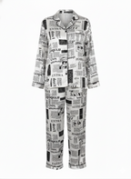The Headlines Printed Linen PJ Set